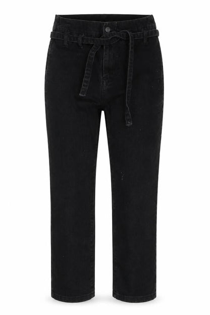 Womens UK Size 8 Redial Regular Fit Straight Black Jeans