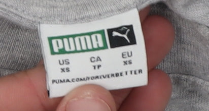 Puma Men's Grey XS Short Sleeve Crew Neck T-Shirt