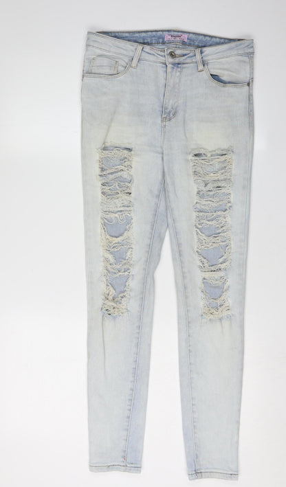 Daysie Women's Blue Distressed Skinny Jeans Size 12