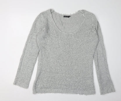 Womens UK Size 16 Brave Soul Grey Pullover Jumper