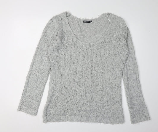 Womens UK Size 16 Brave Soul Grey Pullover Jumper