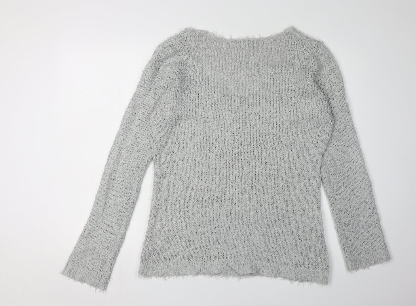 Womens UK Size 16 Brave Soul Grey Pullover Jumper