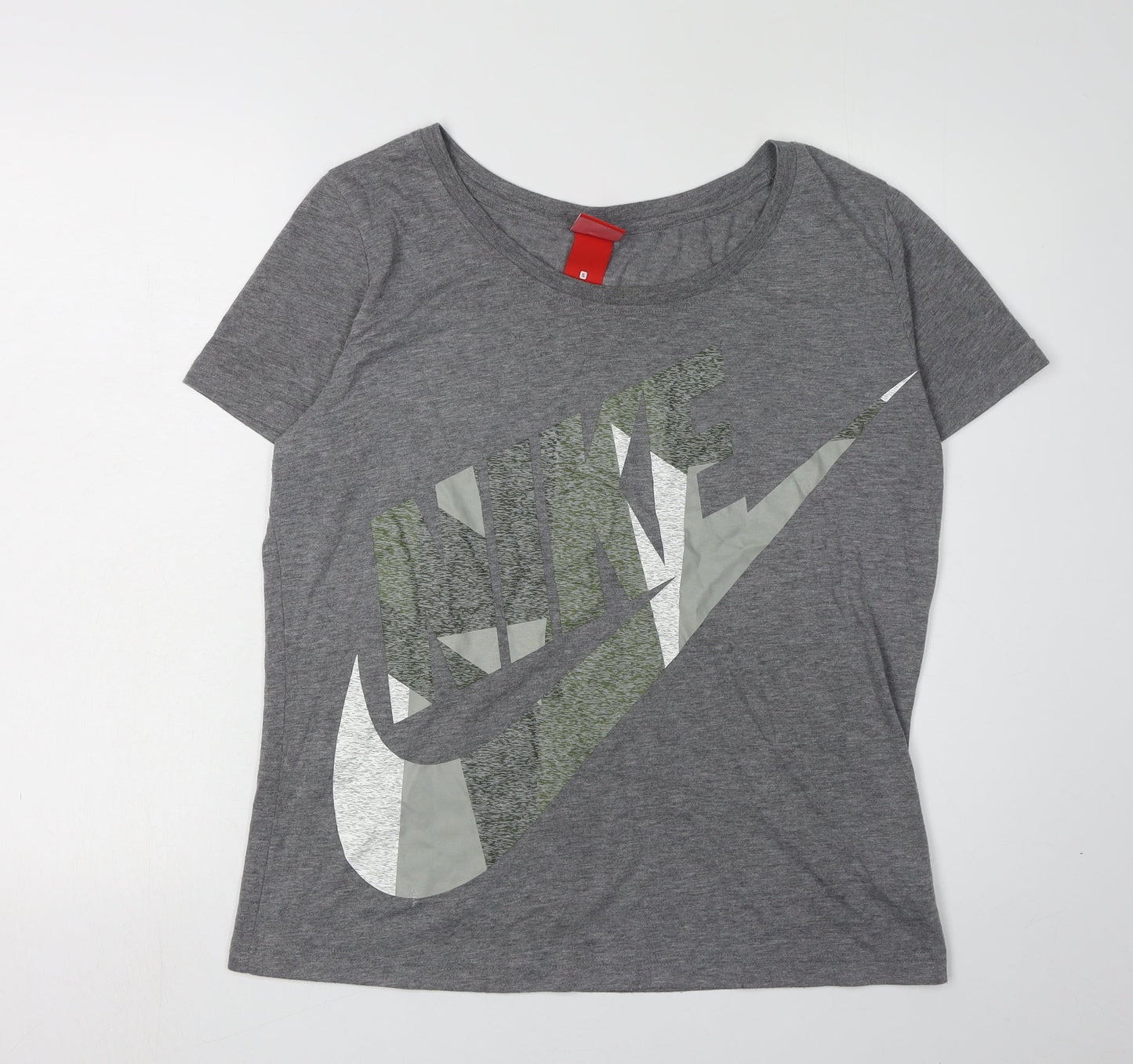 Womens UK Size S Nike Grey Basic T-Shirt