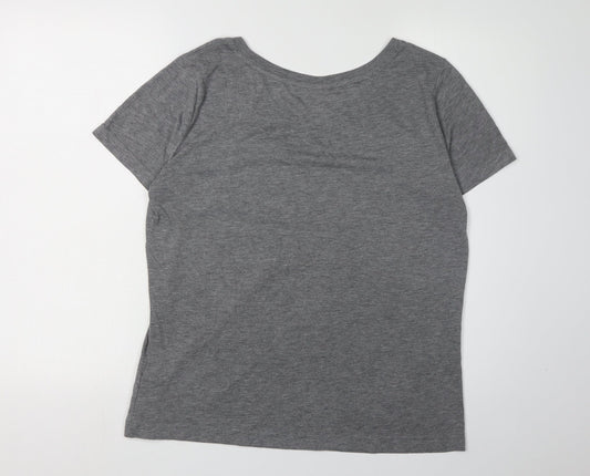 Womens UK Size S Nike Grey Basic T-Shirt