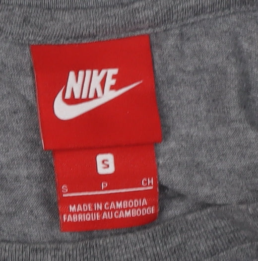 Womens UK Size S Nike Grey Basic T-Shirt