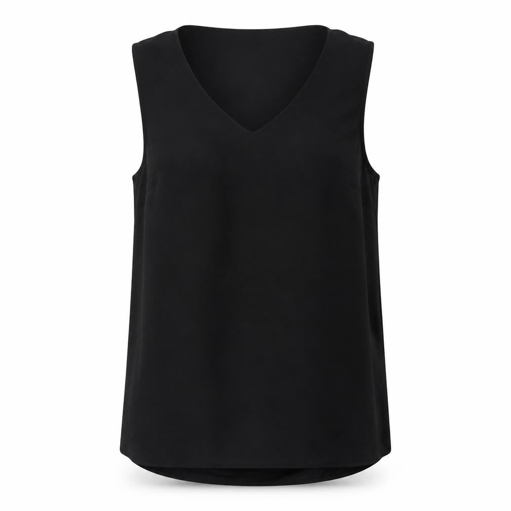 Womens UK Size 8 Oasis Black Basic Tank