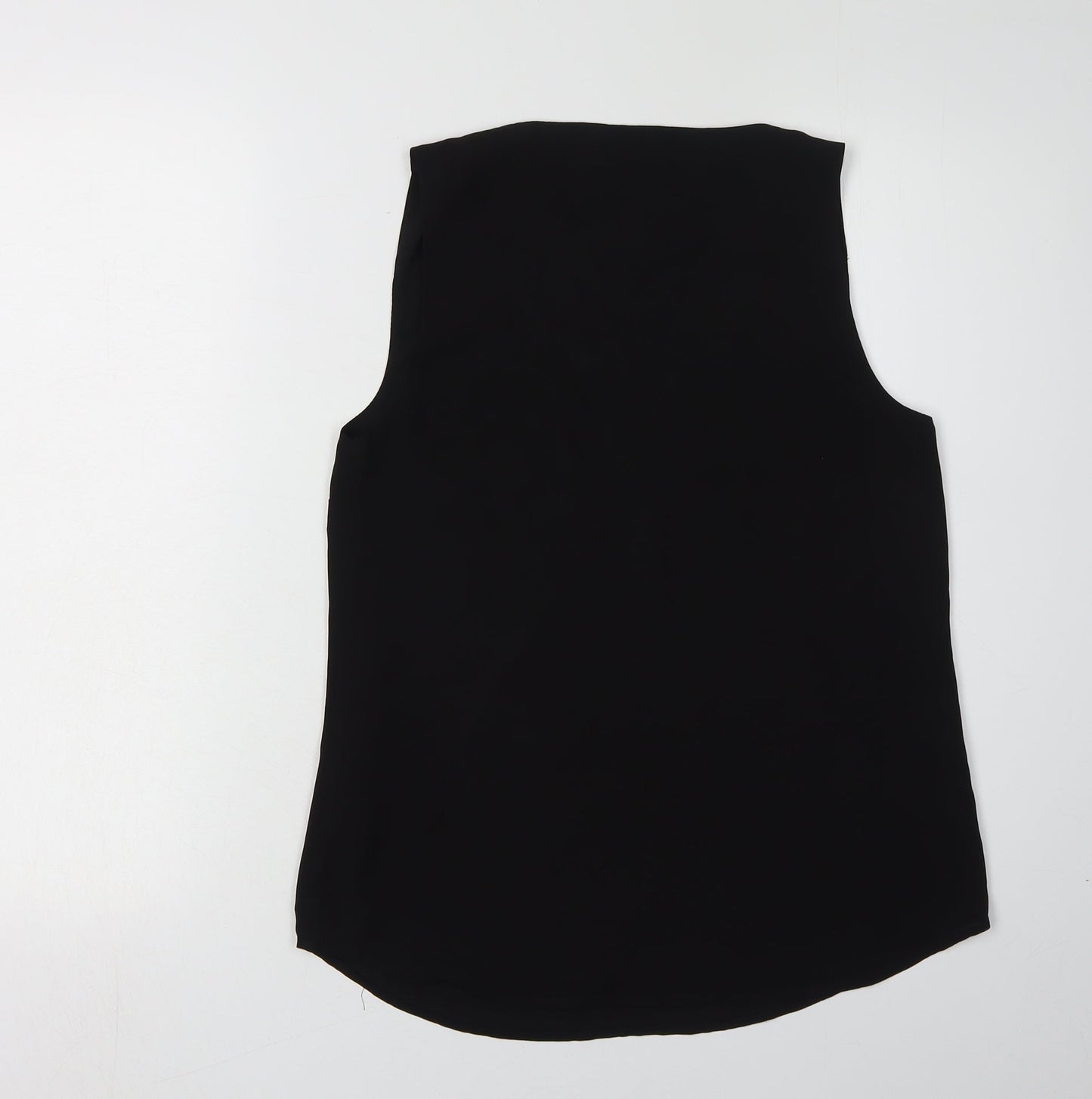 Womens UK Size 8 Oasis Black Basic Tank