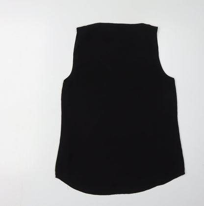 Womens UK Size 8 Oasis Black Basic Tank