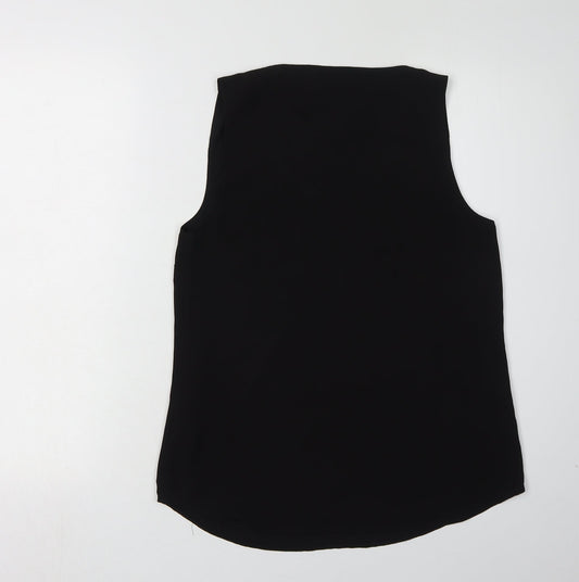 Womens UK Size 8 Oasis Black Basic Tank