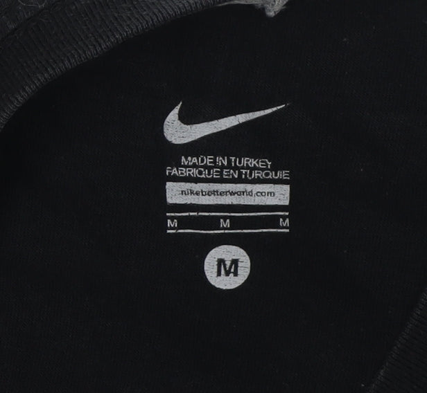 Nike Men's Black Sports T-Shirt, Medium, Graphic Print