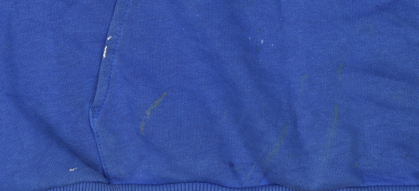 Umbro Men's Blue Pullover Hoodie XL with Logo