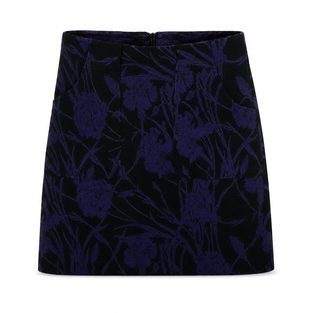 Womens UK Size 10 NEXT Straight & Pencil Velvet Skirt