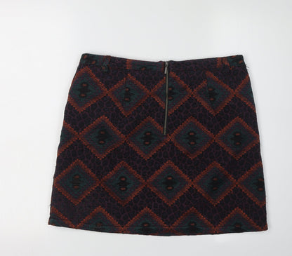 Marks and Spencer Women's Multicoloured Geometric Skirt
