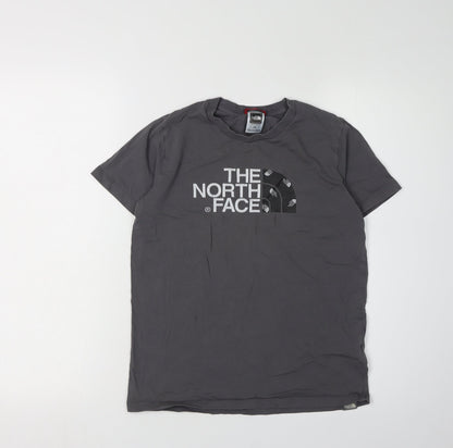 The North Face Boys Grey L Short Sleeve Logo T-Shirt