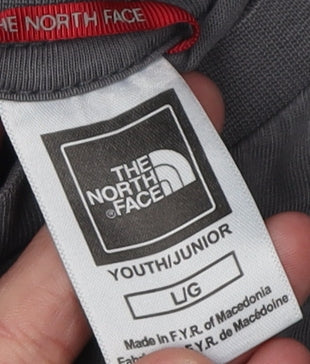 The North Face Boys Grey L Short Sleeve Logo T-Shirt