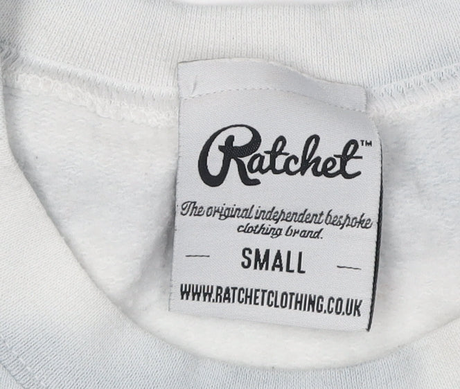 Ratchet Unisex Grey Graphic Pullover Sweatshirt S