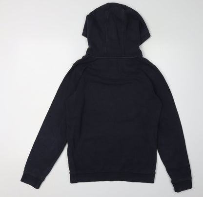 Lyle & Scott Boys Blue Hoodie Pullover 12-13 Years Logo Casual