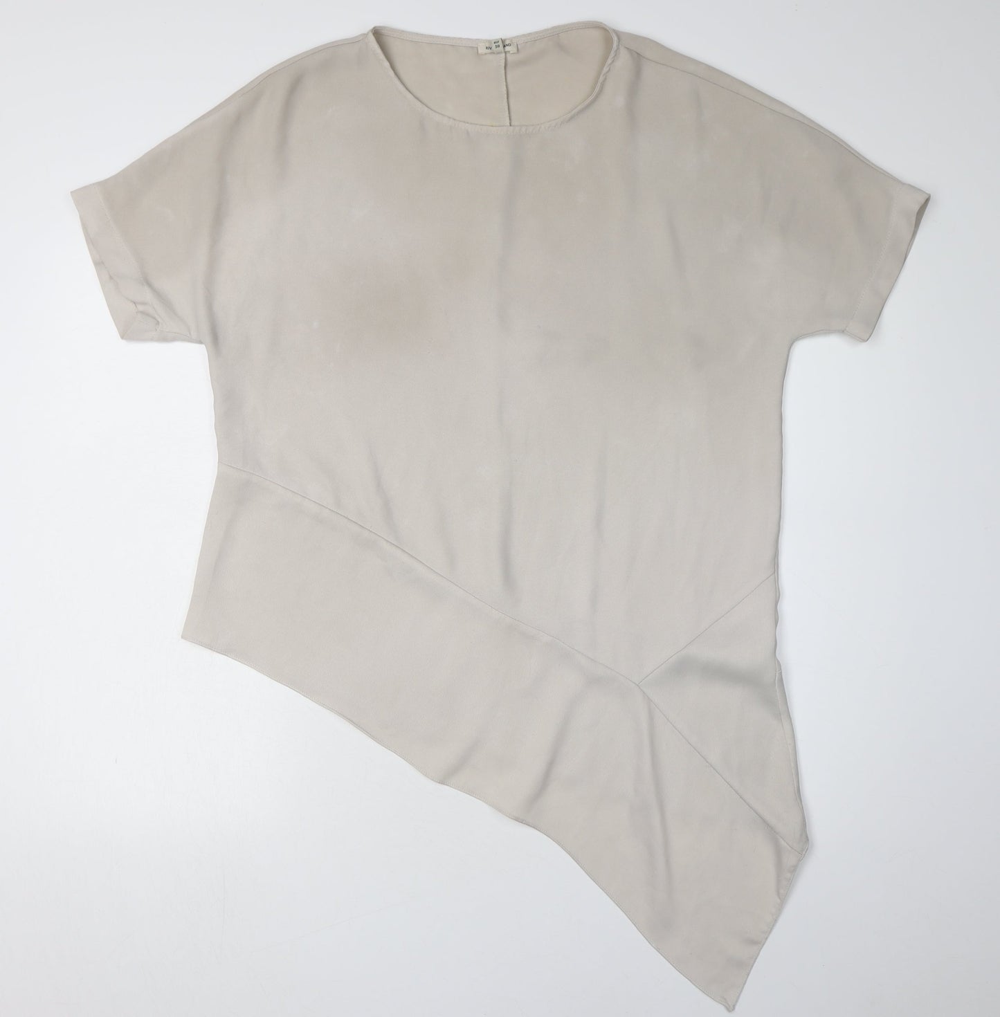 River Island Beige Women’s Asymmetrical T-Shirt Size 12