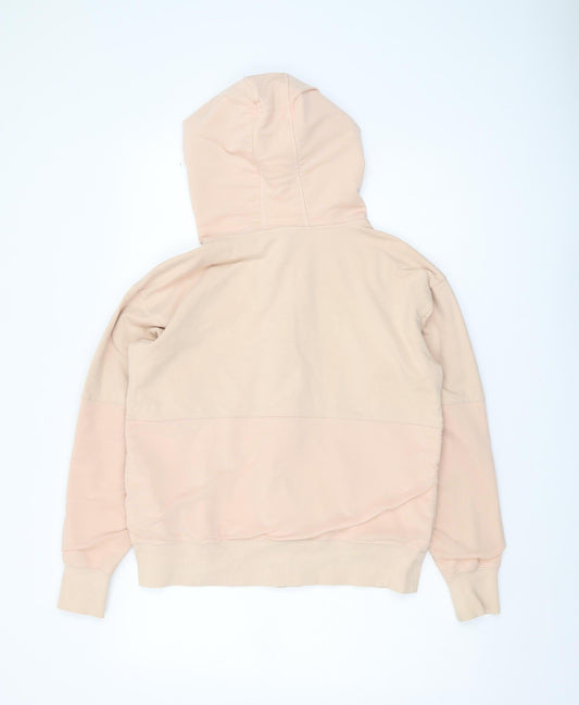 Champion Women's Beige Full Zip Hoodie, S