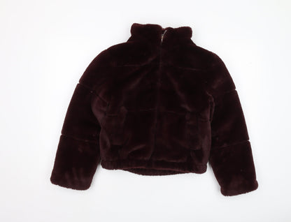New Look Girls Brown Puffer Jacket Size 10-11 Winter
