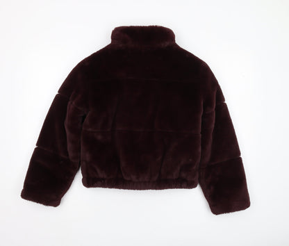 New Look Girls Brown Puffer Jacket Size 10-11 Winter