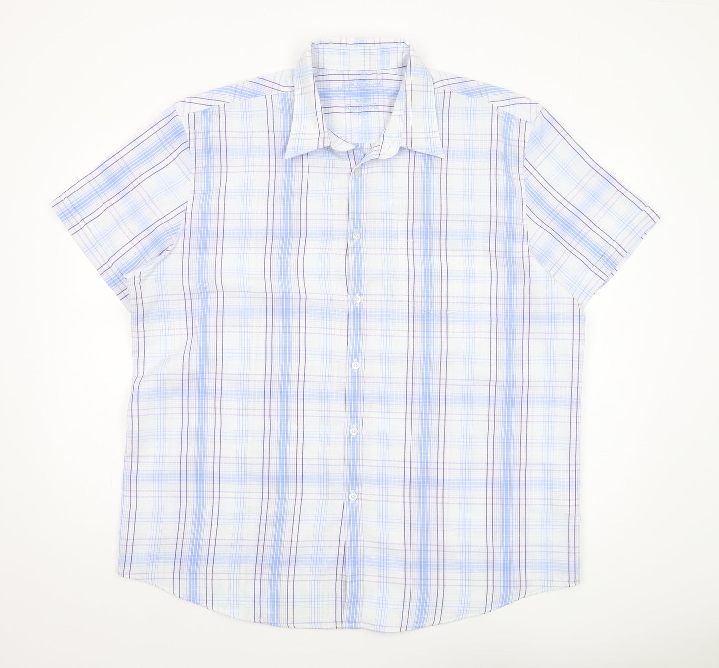 Debenhams Men's Multicoloured XL Plaid Short Sleeve Shirt