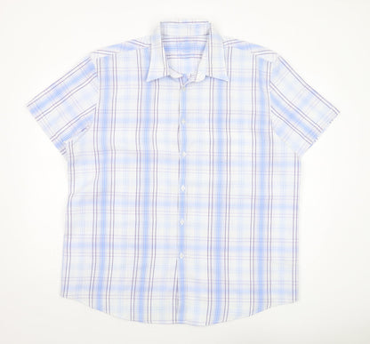 Debenhams Men's Multicoloured XL Plaid Short Sleeve Shirt