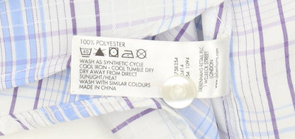Debenhams Men's Multicoloured XL Plaid Short Sleeve Shirt