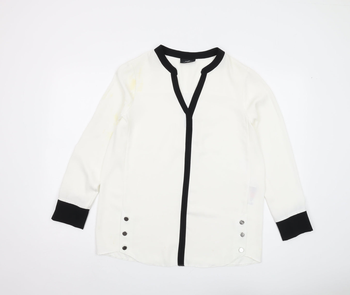 Womens UK Size 10 Wallis White Basic Blouse