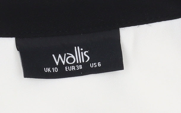 Womens UK Size 10 Wallis White Basic Blouse