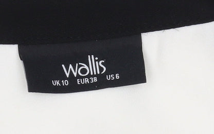 Womens UK Size 10 Wallis White Basic Blouse