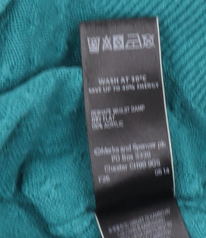 Womens UK Size 12 Marks and Spencer Green Pullover Jumper