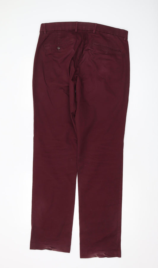 Gap Men's Red Chino Trousers, Size M, Spring Wear