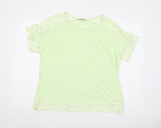 Womens UK Size 18 Marks and Spencer Green  T-Shirt