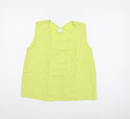 Vero Moda Women's Green L Tank Top - Lightweight Cotton