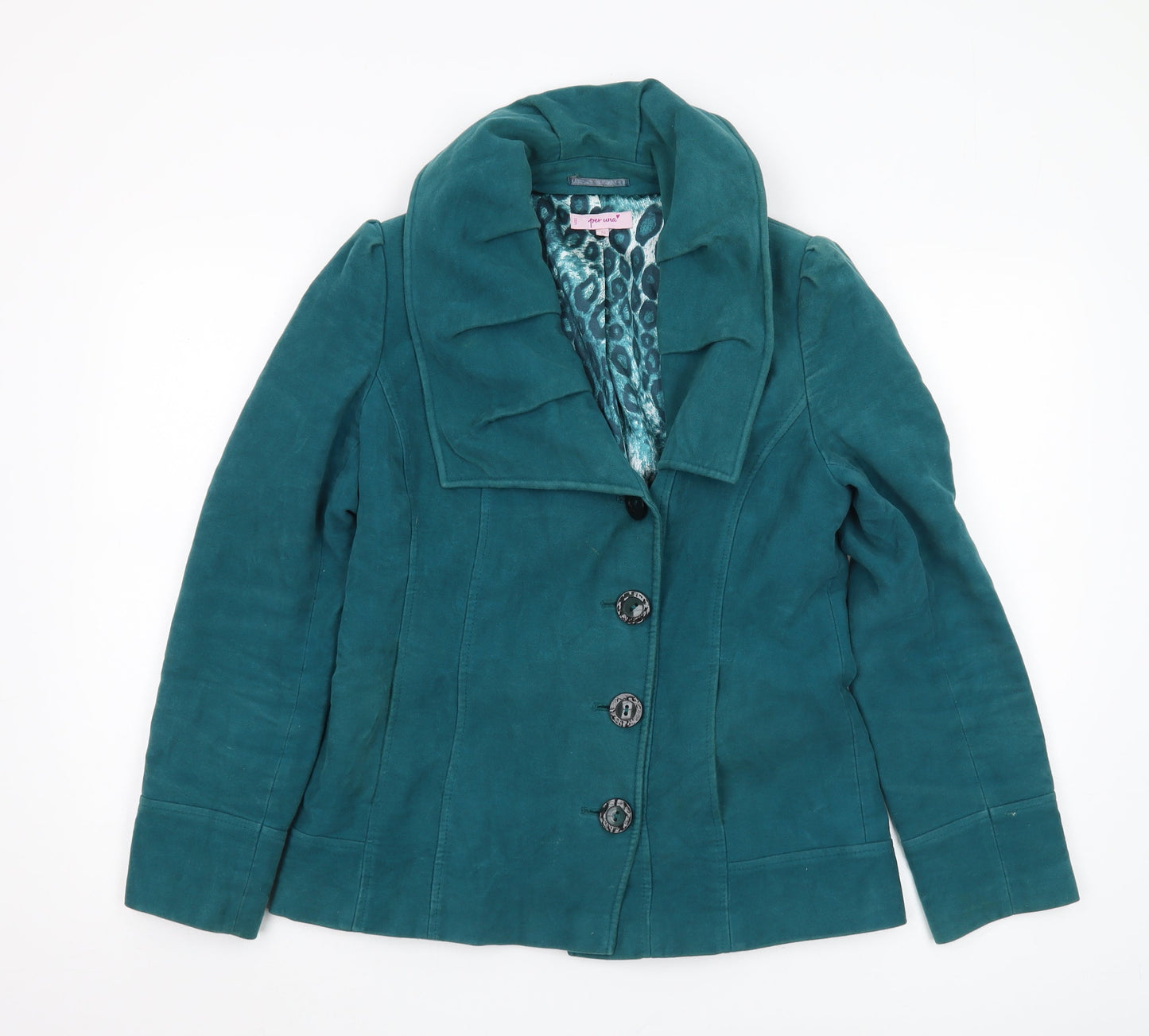 Womens UK Size 10 Marks and Spencer Green Basic Jacket