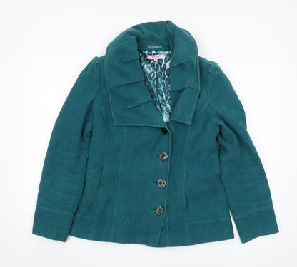 Womens UK Size 10 Marks and Spencer Green Basic Jacket