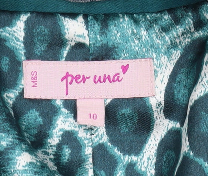 Womens UK Size 10 Marks and Spencer Green Basic Jacket