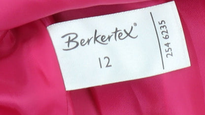 Berkertex Women's Pink Blazer, Size 12, Lined Classic Fit