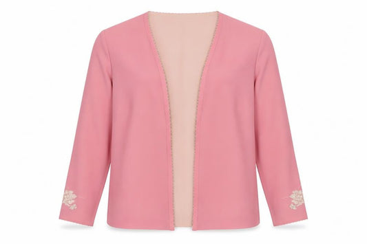 Womens UK Size 16 Jacques Vert Pink Basic Jacket