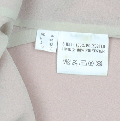 Jacques Vert Women's Pink Embroidered Jacket, Size 16