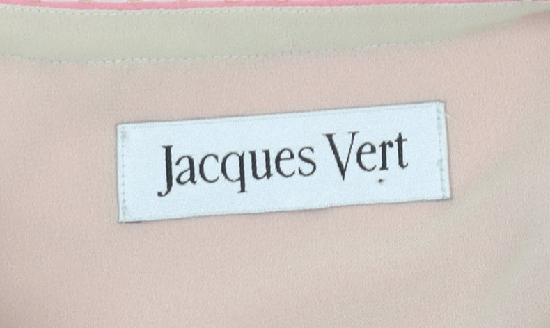 Jacques Vert Women's Pink Embroidered Jacket, Size 16