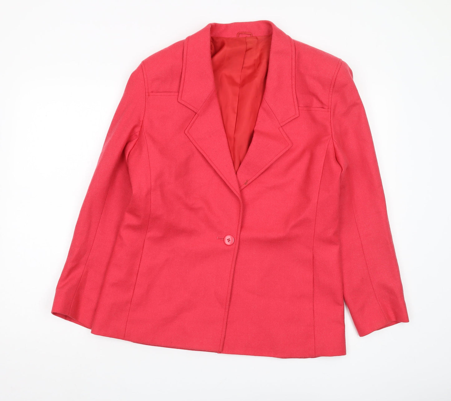Country Casuals Women's Red Wool Blazer, Size 12