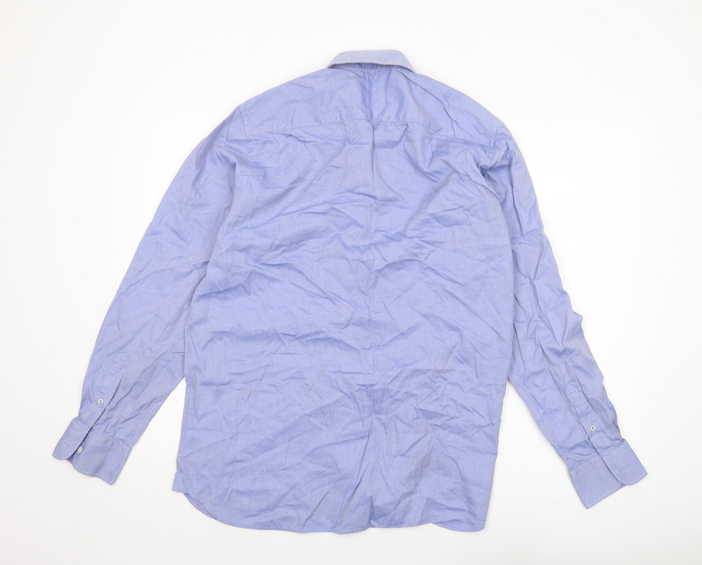 Austin Reed Men's Blue Slim Fit Button-Up Shirt