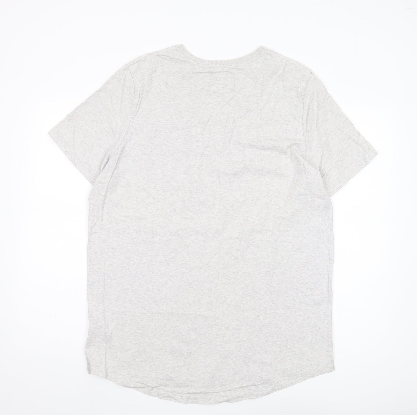 Nike Men’s Grey XL T-Shirt, Crew Neck, Pocket Accent