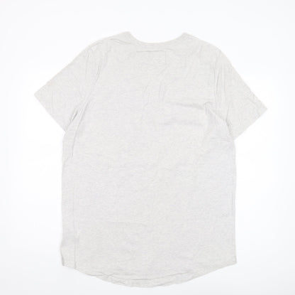 Nike Men’s Grey XL T-Shirt, Crew Neck, Pocket Accent