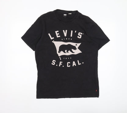 Levi's Men's Medium Black Graphic Print T-Shirt