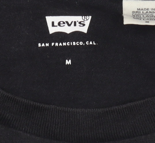 Levi's Men's Medium Black Graphic Print T-Shirt