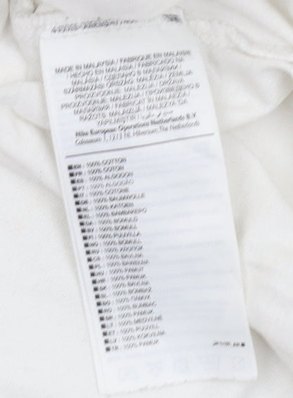 Nike Men's White Athletic Fit T-Shirt - Size M, Logo