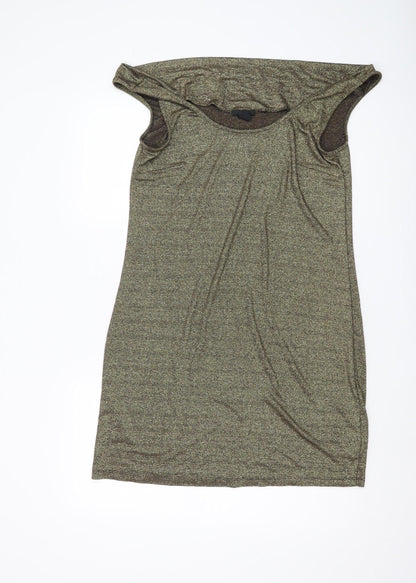 H&M Women's Brown Sleeveless Dress Size M